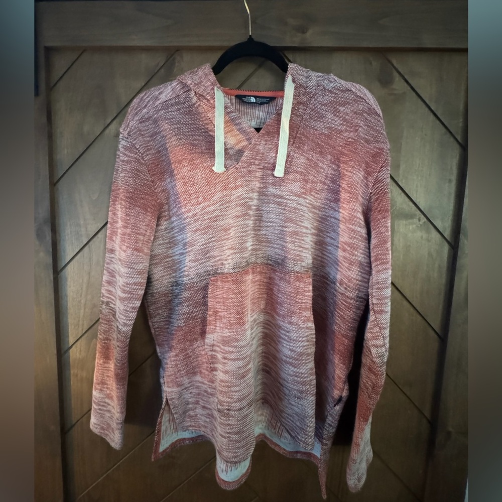 The North Face Women's Wells Cove Pullover Knit Hoodie Spiced Coral - Size M